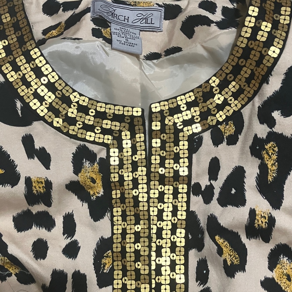 Leopard Print Sequin Jacket - image 2